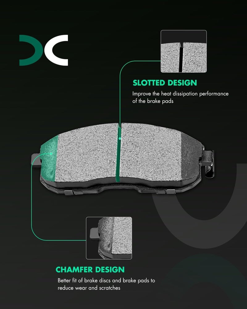 SCITOO D815 Front Ceramic Brake Pads Sets Fit For Nissan 350Z | For Altima | For Juke | For Maxima | For Sentra - Image 2